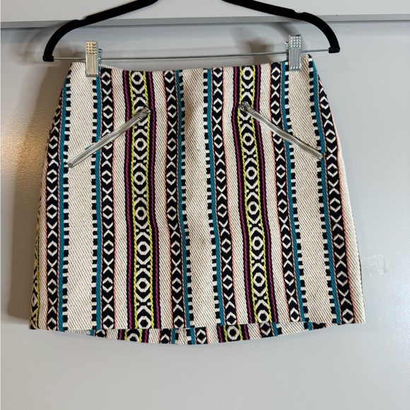 Multicolor Patterned Women's Skirt - Picture 1 of 9